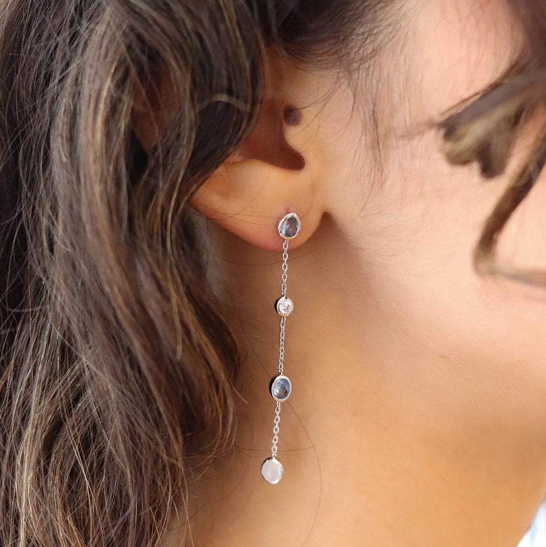 Boucles d oreilles femme pendante argent
