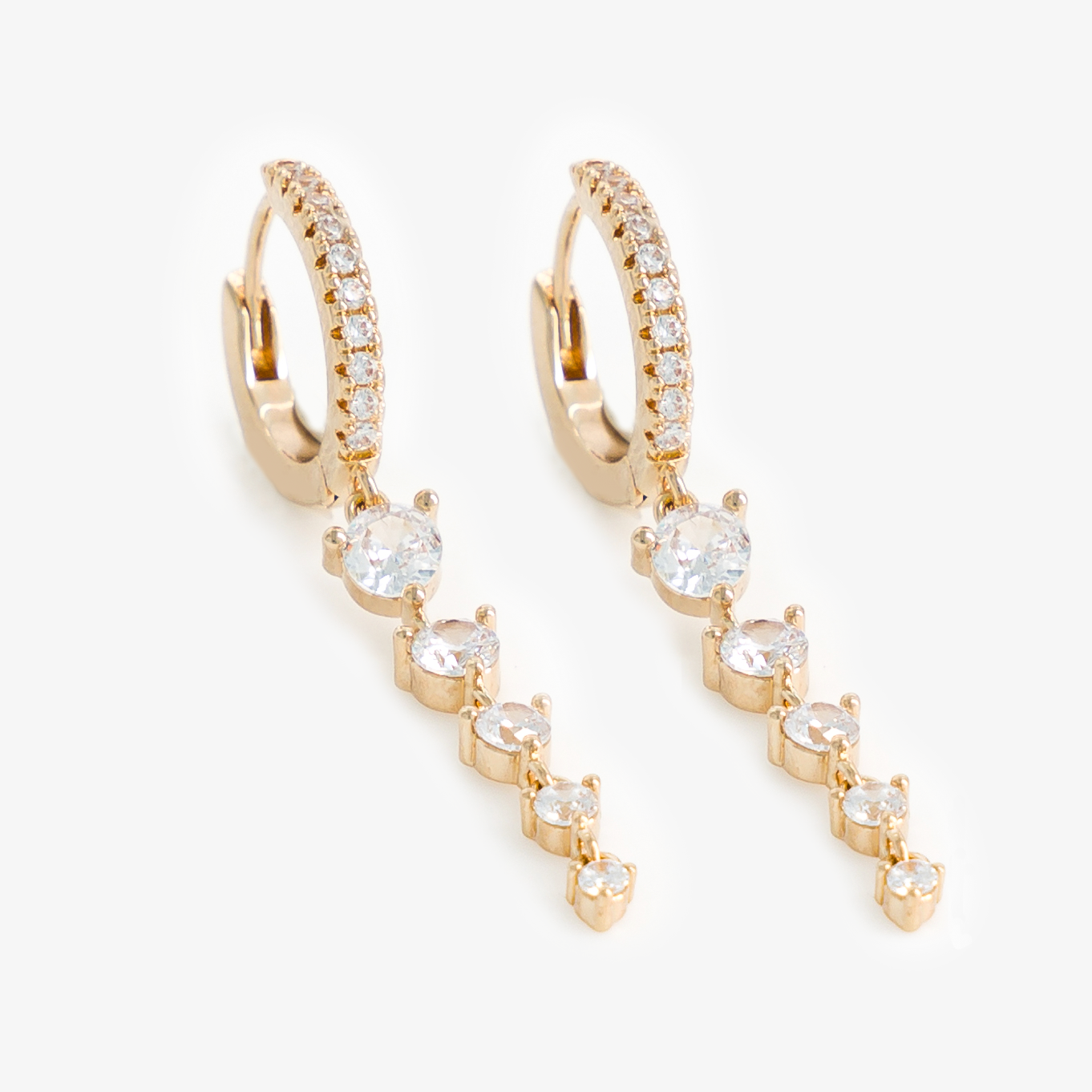 créoles pendantes strass