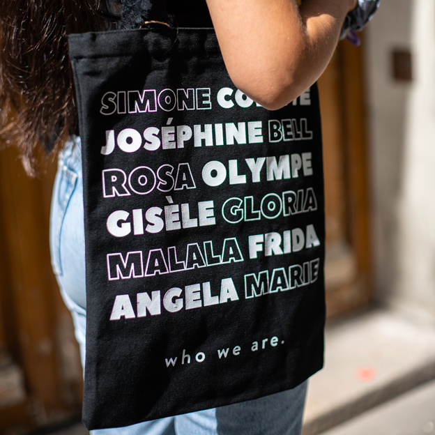 Tote Bag Noir "Voix Féministes"
