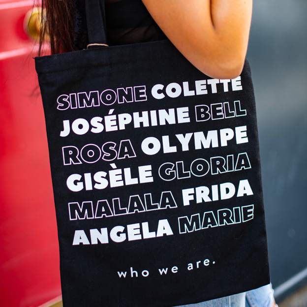 Tote Bag Noir "Voix Féministes"